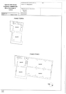 planimetria piano terra e piano primo da ristrutturare - Agenzia Immobiliare Lecce - Lusso, Appartamenti, Case, Ville