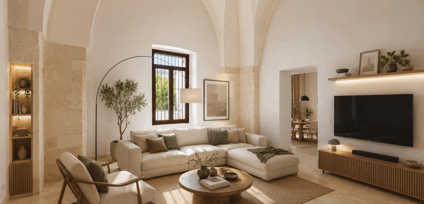 Palazzo storico con giardino e terrazzo panoramico nel cuore di Guagnano