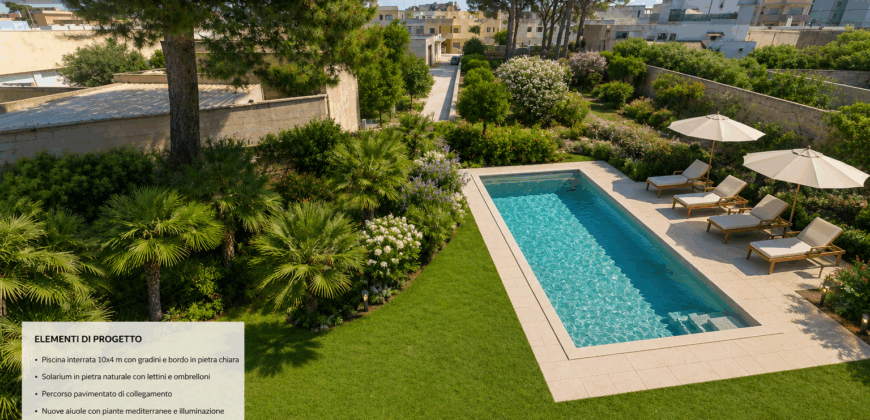 Residenza d’Epoca con Giardino nel Cuore di Squinzano