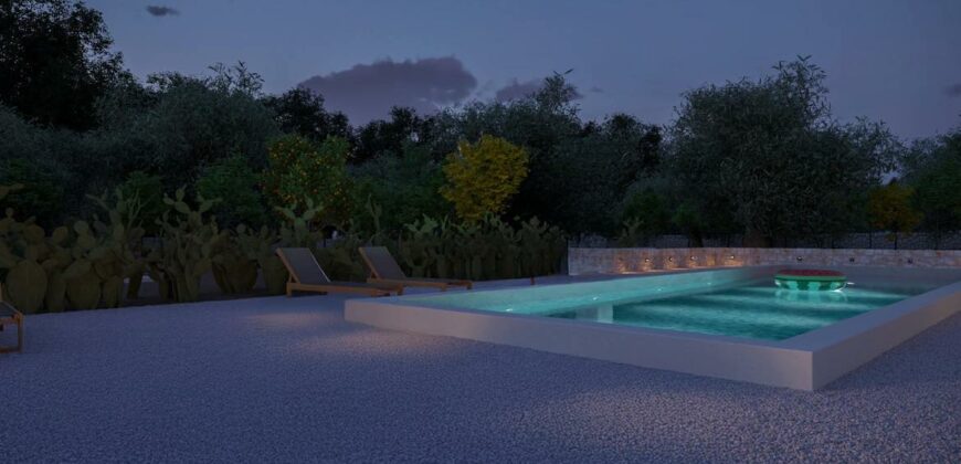 Valle D’Itria in fase di completamento villa con piscina