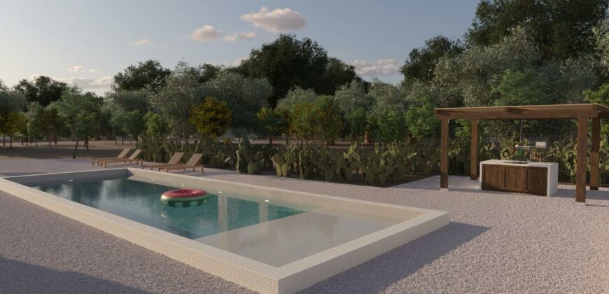 Valle D’Itria in fase di completamento villa con piscina