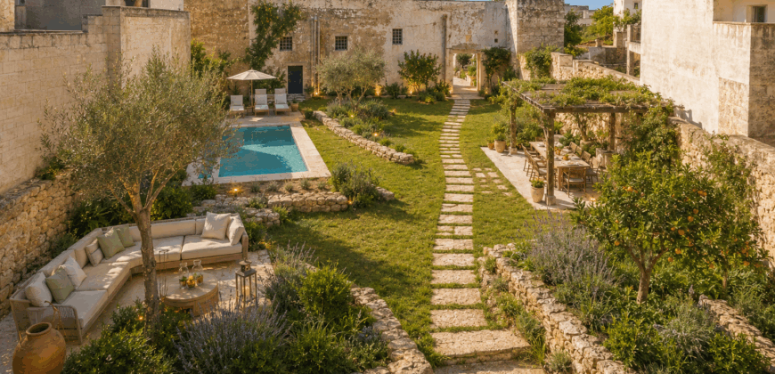 Dimora a corte, ex frantoio con giardino Collemeto-Galatina