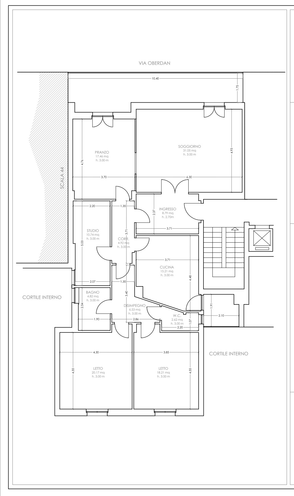 Zona Mazzini Spazioso Appartamento con ampio Balcone e Garage   In Mazzini Area Spacious Apartment  with large Balcony and Garage