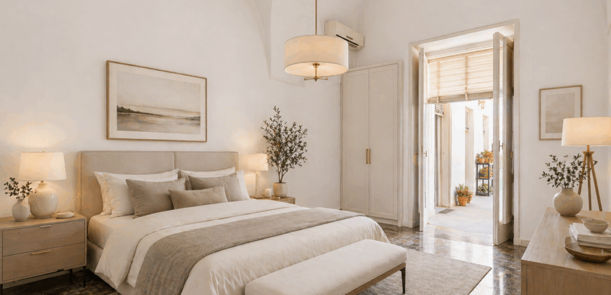 Lecce Centro storico in Palazzo storico del ‘700 Appartamento con Giardino e Terrazzo al livello e area solare di pertinenza