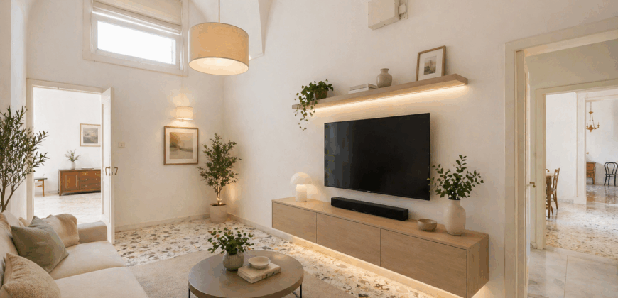 Lecce Centro storico in Palazzo storico del ‘700 Appartamento con Giardino e Terrazzo al livello e area solare di pertinenza